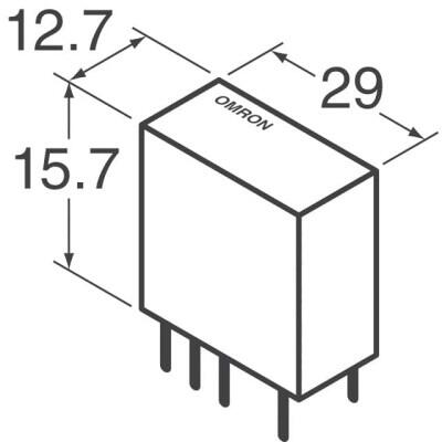 General Purpose Relay SPDT (1 Form C) 24VDC Coil Through Hole - 4