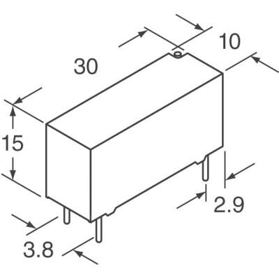 General Purpose Relay SPDT (1 Form C) 24VDC Coil Through Hole - 2