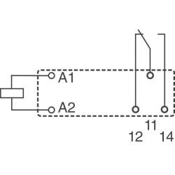 General Purpose Relay SPDT (1 Form C) 24VDC Coil Through Hole - 3