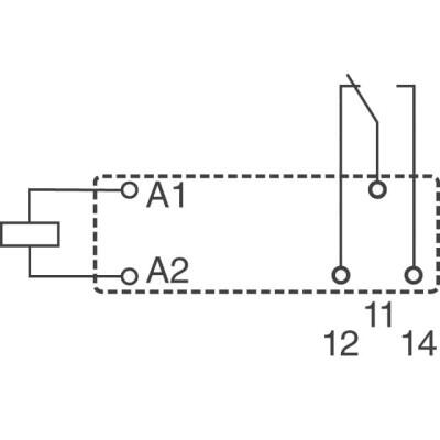 General Purpose Relay SPDT (1 Form C) 24VDC Coil Through Hole - 3