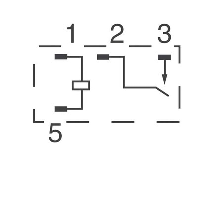 General Purpose Relay SPST-NO (1 Form A) 12VDC Coil Through Hole - 4