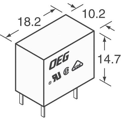 General Purpose Relay SPST-NO (1 Form A) 12VDC Coil Through Hole - 2