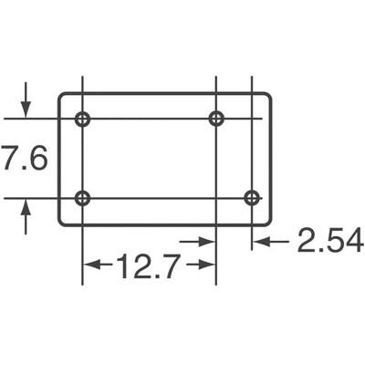 General Purpose Relay SPST-NO (1 Form A) 12VDC Coil Through Hole - 4