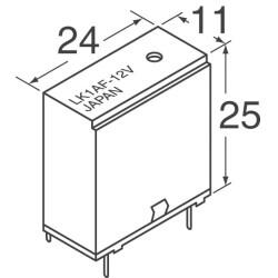 General Purpose Relay SPST-NO (1 Form A) 12VDC Coil Through Hole - 2