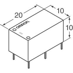 General Purpose Relay SPST-NO (1 Form A) 20VDC Coil Through Hole - 6