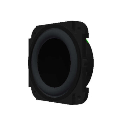 8 Ohms General Purpose Speaker 3 W 200 Hz ~ 20 kHz Top Round, Square Frame - 1