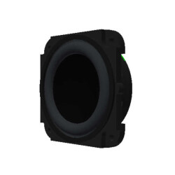 8 Ohms General Purpose Speaker 3 W 200 Hz ~ 20 kHz Top Round, Square Frame - PUI Audio, Inc.