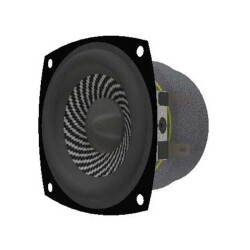8 Ohms General Purpose Speaker 7 W 70 Hz ~ 20 kHz Top Round, Square Frame - PUI Audio, Inc.