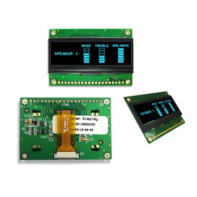 128 X 32 Graphic OLED Display Modül- Mavi, I²C, Parallel or serial MPU interface 2.23” - 1