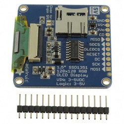 Graphic LCD Display Module Red, Green, Blue (RGB) OLED - Passive Matrix Parallel/Serial 1.5