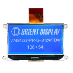 Graphic LCD Display Module Transmissive White STN - Super-Twisted Nematic Parallel, Serial 2.9