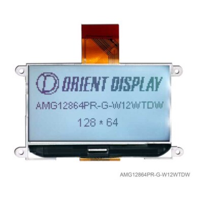 Graphic LCD Display Module Transmissive Black STN - Super-Twisted Nematic Parallel, Serial 2.9