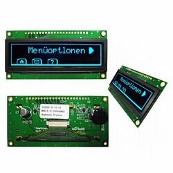 Graphic LCD Display Module - Blue (Black - Inverted) OLED - Passive Matrix Parallel/Serial 3.12