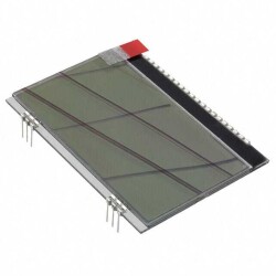Graphic LCD Display Module Transflective Black FSTN - Film Super-Twisted Nematic SPI 128 x 64 - Display Visions