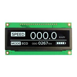 Graphic LCD Display Module White OLED - Passive Matrix Parallel, Serial 3.12