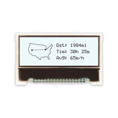 Graphic LCD Display Module Transflective Black (White - Inverted) FSTN - Film Super-Twisted Nematic SPI 128 x 32 - 1