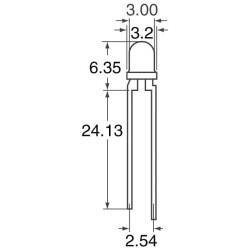 Green 569nm LED Indication - Discrete 2.1V Radial - 2