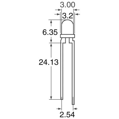 Green 569nm LED Indication - Discrete 2.1V Radial - 2