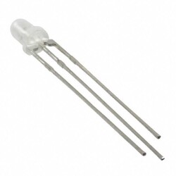 Green, Red 568nm Green, 617nm Red LED Indication - Discrete 2.2V Green, 2V Red Radial - 3 Leads - Kingbright