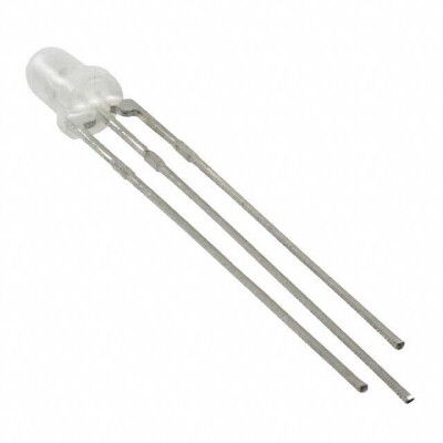 Green, Red 568nm Green, 617nm Red LED Indication - Discrete 2.2V Green, 2V Red Radial - 3 Leads - 1