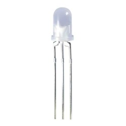Green, Red 568nm Green, 625nm Red LED Indication - Discrete 2.2V Green, 2V Red Radial - 3 Leads - Kingbright