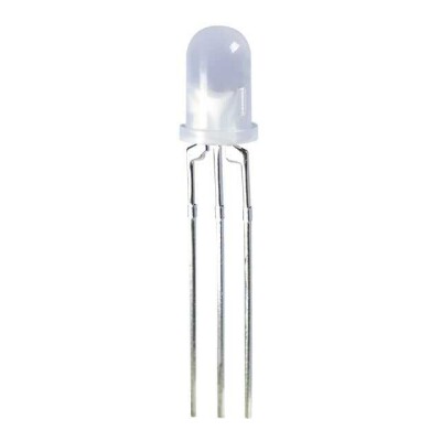 Green, Red 568nm Green, 625nm Red LED Indication - Discrete 2.2V Green, 2V Red Radial - 3 Leads - 1