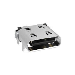 USB-C (USB TYPE-C) USB 2.0 Receptacle Connector 24 (16+8 Dummy) Position Through Hole, Right Angle - Amphenol ICC (Commercial Products)