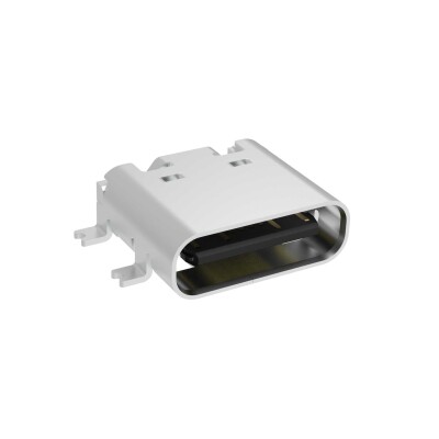USB-C (USB TYPE-C) USB 2.0 Receptacle Connector 24 (16+8 Dummy) Position Surface Mount, Right Angle; Through Hole - 1
