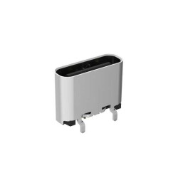 USB-C (USB TYPE-C) USB 2.0 Receptacle Connector 24 (16+8 Dummy) Position Surface Mount, Through Hole - Amphenol ICC (Commercial Products)