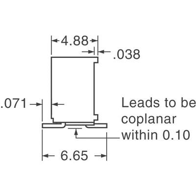 10 kOhms 0.5W, 1/2W Gull Wing Surface Mount Trimmer Potentiometer Cermet 1.0 Turn Side Adjustment - 2