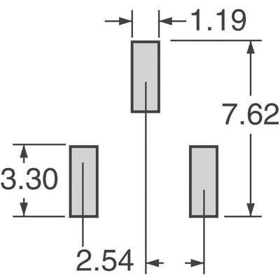 10 kOhms 0.5W, 1/2W Gull Wing Surface Mount Trimmer Potentiometer Cermet 1.0 Turn Side Adjustment - 4