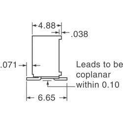 10 kOhms 0.5W, 1/2W Gull Wing Surface Mount Trimmer Potentiometer Cermet 1.0 Turn Side Adjustment - Bourns Inc. (1)
