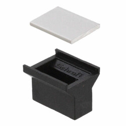 HANDLE 4HP VME PLASTIC BLACK - Schroff