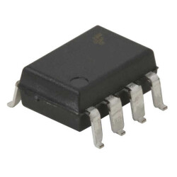 Logic Output Optoisolator 10Mbps Open Collector 5000Vrms 2 Channel 5kV/µs CMTI 8-SMD - onsemi