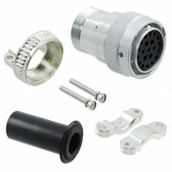 21 Position Circular Connector Plug Housing Free Hanging (In-Line) Backshell, Cable Clamp - TE Connectivity Deutsch Connectors