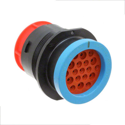 19 Position Circular Connector Receptacle Housing Panel Mount Dust Cap - 2