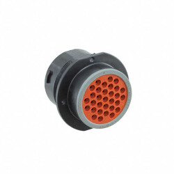 31 Position Circular Connector Receptacle Housing Panel Mount Dust Cap - TE Connectivity Deutsch Connectors