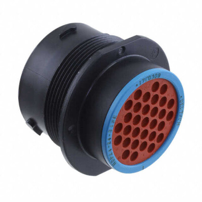 31 Position Circular Connector Receptacle Housing Panel Mount Dust Cap - 1