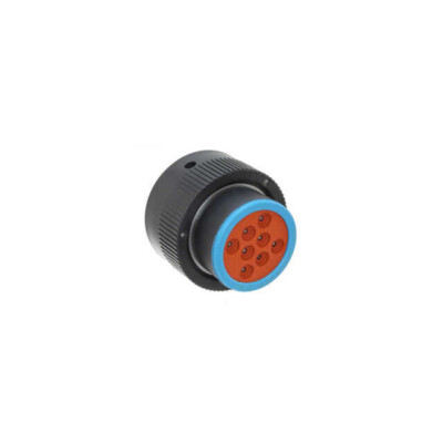 8 Position Circular Connector Plug Housing Free Hanging (In-Line) Coupling Nut - 1