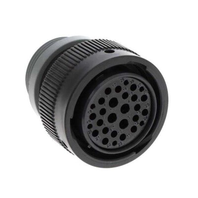 29 Position Circular Connector Plug Housing Free Hanging (In-Line) Coupling Nut, Threading Adapter - 1