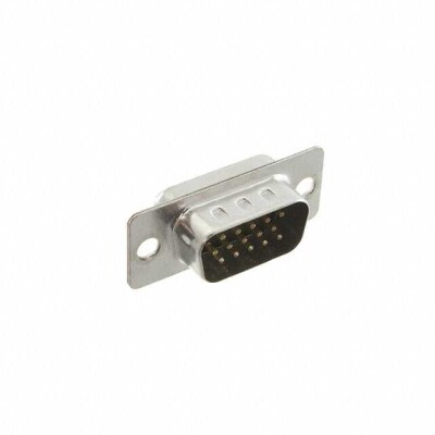 15 Position D-Sub, High Density Plug, Male Pins Connector - 1