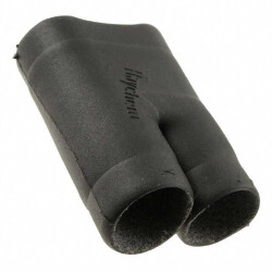 Heat Shrink Boot, Transition - Breakout, 2:1 (T) Black 22 - TE Connectivity Aerospace, Defense and Marine