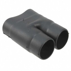 Heat Shrink Boot, Transition - Breakout, 2:1 (T) Black 28 - TE Connectivity Aerospace, Defense and Marine