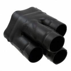 Heat Shrink Boot, Transition - Breakout, 4:1 Black 32 - TE Connectivity Aerospace, Defense and Marine