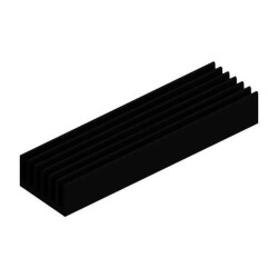 Heat Sink Aluminum 14.29W @ 80°C Board Level, Extrusion - Fischer Elektronik
