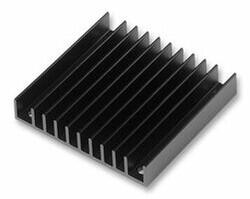 Heat Sink Half Brick DC/DC Converter Aluminum 11.0W @ 60°C Board Level - Wakefield-Vette