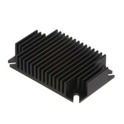Heat Sink Quarter Brick DC/DC Converter Aluminum Board Level, Vertical - Wakefield Thermal Solutions