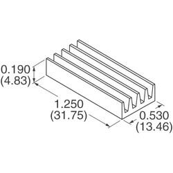 Heat Sink 24-DIP Aluminum 1.0W @ 40°C Top Mount - Aavid, Thermal Division of Boyd Corporation (1)