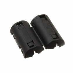 Hinged (Snap On) Free Hanging Ferrite Core 180Ohm @ 100MHz ID 0.201