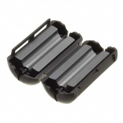 Hinged (Snap On) Free Hanging Ferrite Core 260Ohm @ 100MHz ID 0.260